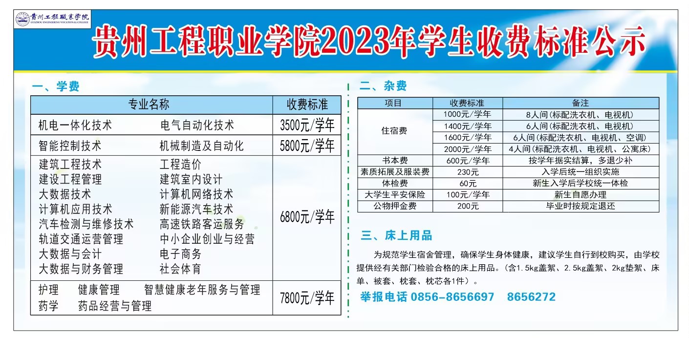 kaiyun登录中国入口登录2023年学生收费标准公示(图1)